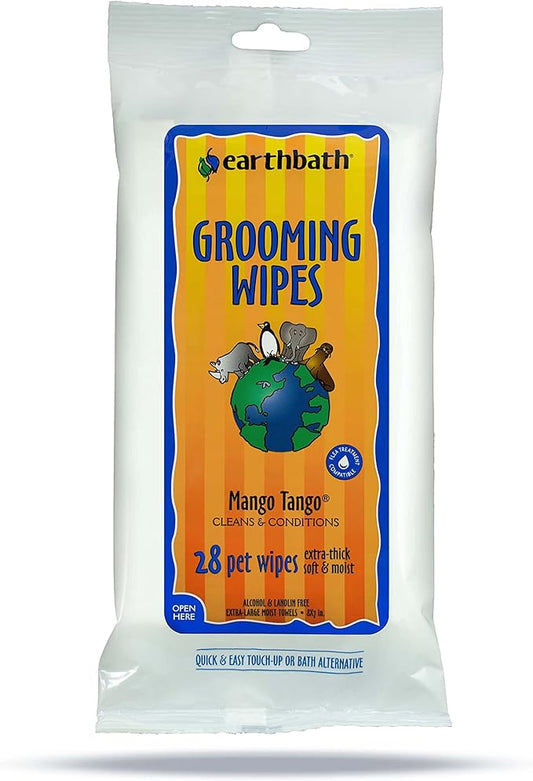 Earthbath 28 Count Mango Tango Grooming Wipes