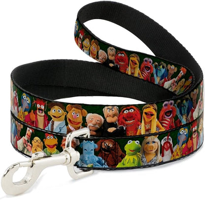 Buckle-Down Dog Leash Muppets 20 Character Group Pose Greens 6 Feet Long 1.0 Inch Wide, Multicolor (DL-6FT-WDY281)