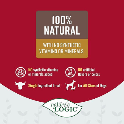 Nature's Logic Beef Jerky Canine Treat, 1 lb., 1 Pack