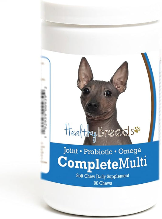 Healthy Breeds American Hairless Terrier All in One Multivitamin Soft Chew 90 Count