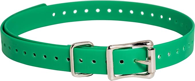 SportDOG Brand 3/4 Inch Collar Straps - Waterproof and Rustproof - Tighlty Spaced Holes for Proper Fit - Green
