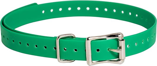 SportDOG Brand 3/4 Inch Collar Straps - Waterproof and Rustproof - Tighlty Spaced Holes for Proper Fit - Green