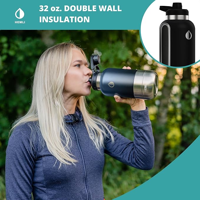 32 oz. Portable Dog Water Bottle, Dog Travel Water Bottle, Portable Water Bowl for Dogs, Dog Travel Bowel, Dog Water Bottle for Walking, Dog Travel Accessories Kit, Pet Travel Bottle for Hiking