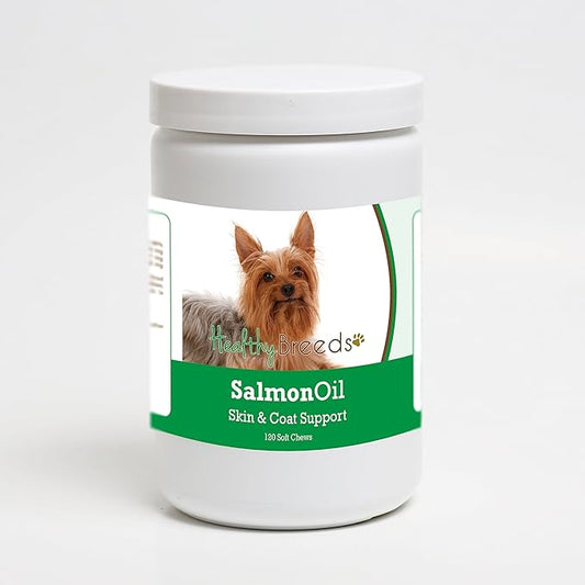 Healthy Breeds Silky Terrier Salmon Oil Soft Chews 120 Count