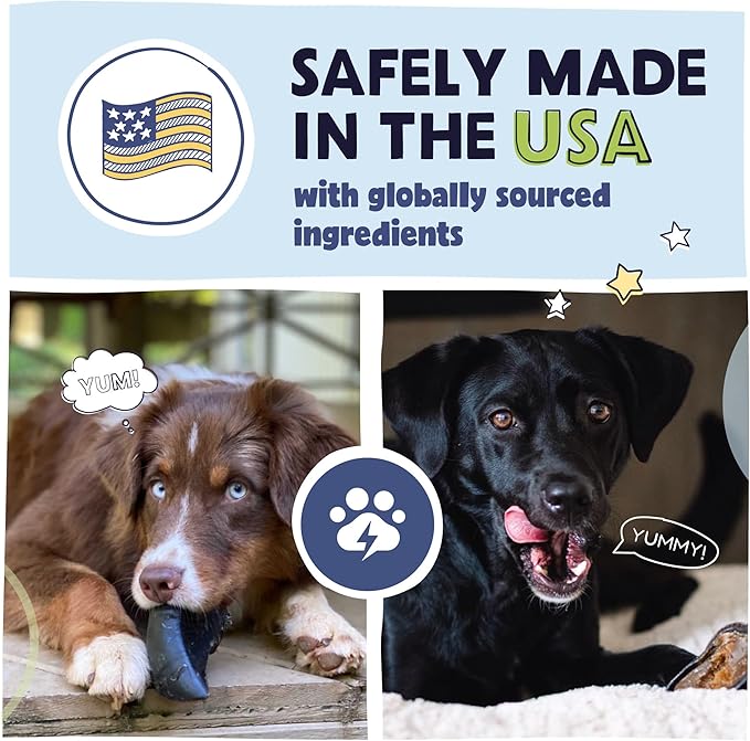 Pawstruck Peanut Butter Filled Cow Hooves for Dogs - Made in The USA Dog Dental Treats & Dog Chews Beef Hoof - 5 Count - Packaging May Vary