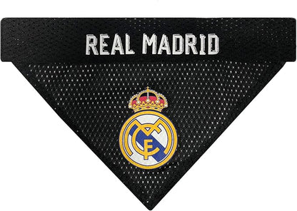 MLS Real Madrid REVERSIBLE BANDANA for DOGS & CATS. Cutest Pet Bandana Scarf Bib Apron Sports Fan Apparel, Team color, SIZE: Large / X-Large