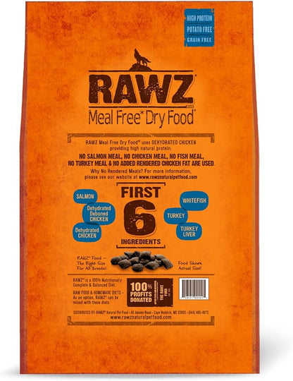 Rawz Meal Free Dry Dog Food (10 lb, Chicken,Salmon & Whitefish)