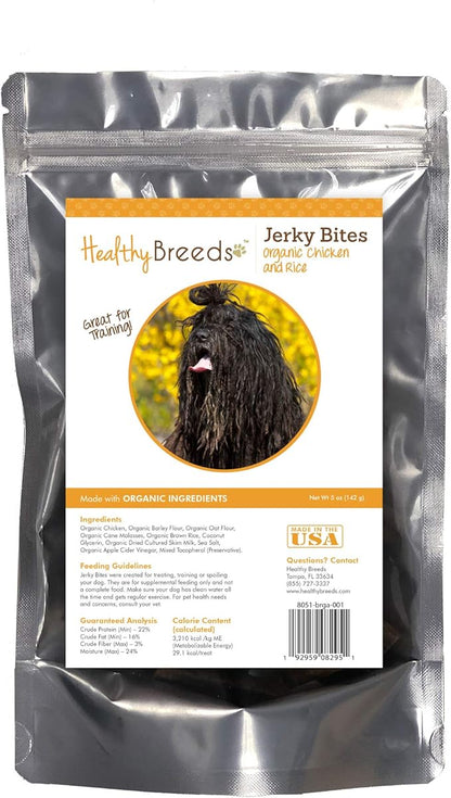Healthy Breeds Bergamasco Jerky Bites Chicken & Rice Recipe Dog Treats 5 oz