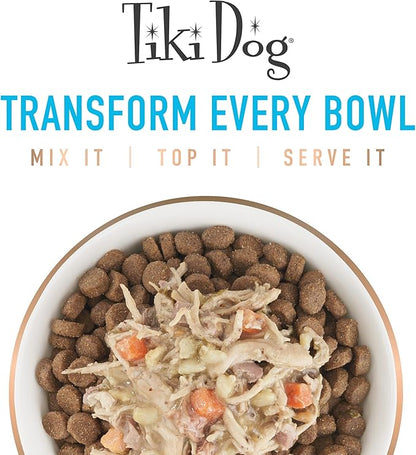 Tiki Dog Whole Foods Wet Dog Food, Chicken & Tuna, 3 oz. Cups (4 Count)