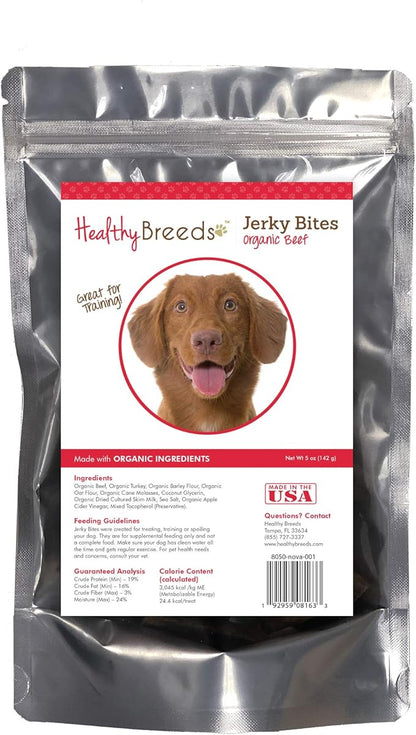Healthy Breeds Nova Scotia Duck Tolling Retriever Jerky Bites Beef Recipe Dog Treats 5 oz