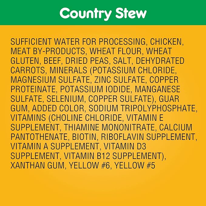 PEDIGREE CHOICE CUTS IN GRAVY Adult Canned Soft Wet Dog Food, Country Stew, 13.2 oz. Cans (Pack of 12)