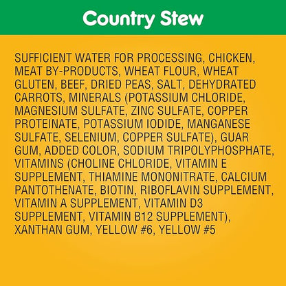 PEDIGREE CHOICE CUTS IN GRAVY Adult Canned Soft Wet Dog Food, Country Stew, 13.2 oz. Cans (Pack of 12)
