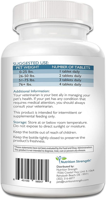Calcium Phosphorus for Dogs Supplement, Provide Calcium for Puppies, Promote Healthy Dog Bones and Puppy Growth Rate, Dog Bone Supplement, 120 Chewable Tablets