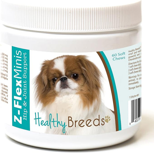 Healthy Breeds Japanese Chin Z-Flex Minis Hip and Joint Support Soft Chews 60 Count