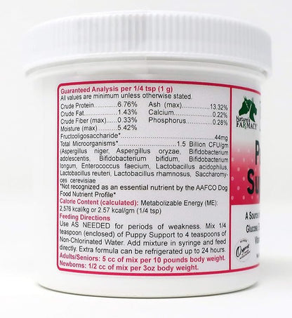 Dogzymes Fading Puppy Support Probiotics Prebiotics Enzymes Glucose Electrolytes Vitamins Minerals Mix 1 to 16 with Water (3 ounce)