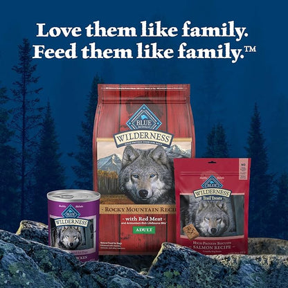 Blue Buffalo Wilderness High Protein, Natural Adult Wet Dog Food, Beef & Chicken Grill 12.5-oz cans (Pack of 12)
