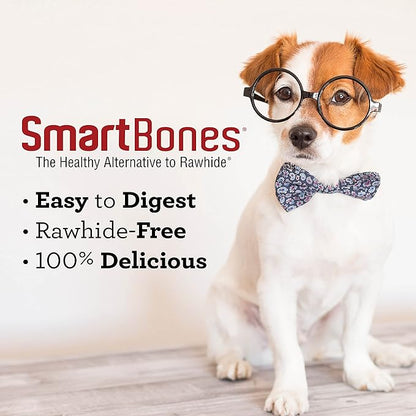 SmartBones Smart Chews, Rawhide Free Dog Chews Made with Real Chicken and Vegetables, 7 Count Large
