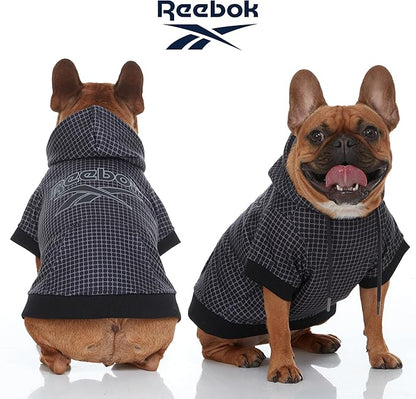 Reebok Dog Hoodie – Fleece Dog Sweater with Leash Hole, Cold Winter Dog Sweatshirt for Small Medium and Large Dogs, Premium Dog Fall Sweater Pullover Hoodie, Cozy Warm Perfect Dog Christmas Outfit