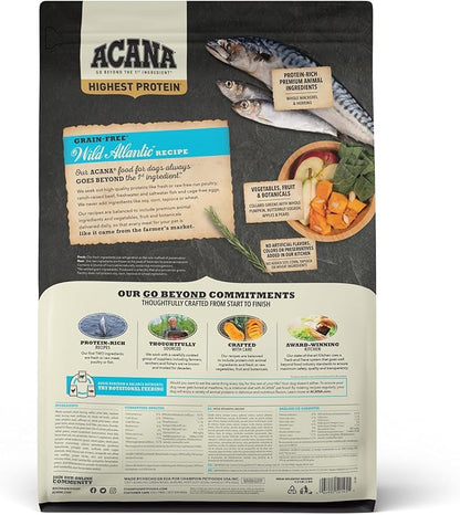 ACANA Highest Protein Dry Dog Food, Wild Atlantic, Fish Recipe, 4.5lb