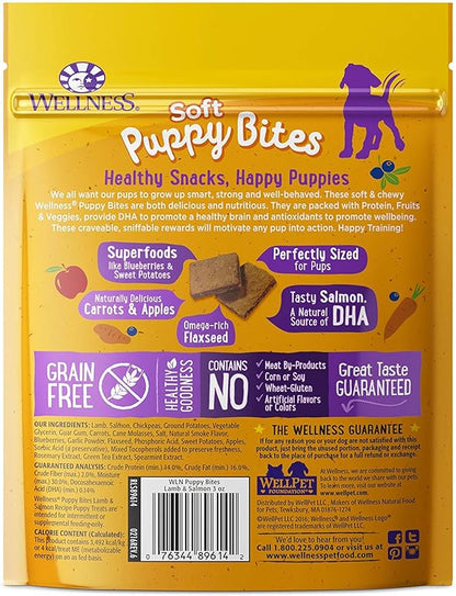 Wellness Natural Pet Food Grain Free Puppy Training Treats, 2 Pack