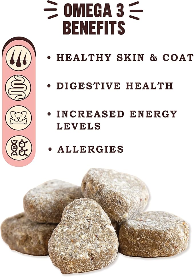 What's Barking Coconut Salmon Soft Chews - Premium Chewy Dog Treats, Omega 3, Natural Ingredients, No Wheat, Made in USA - 9 oz (Pack of 1)