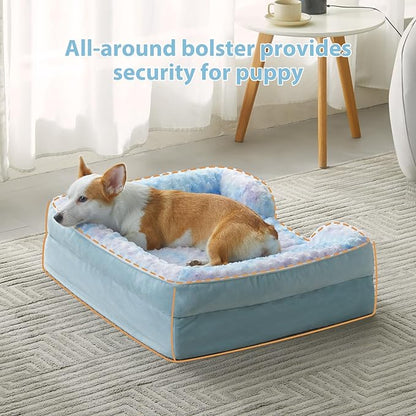 WNPETHOME Waterproof Dog Beds for Jumber Dogs, Orthopedic XXLarge Dog Bed with Sides, Big Dog Couch Bed with Washable Removable Cover, Pet Bed Sofa with Non-Slip Foam for Sleeping