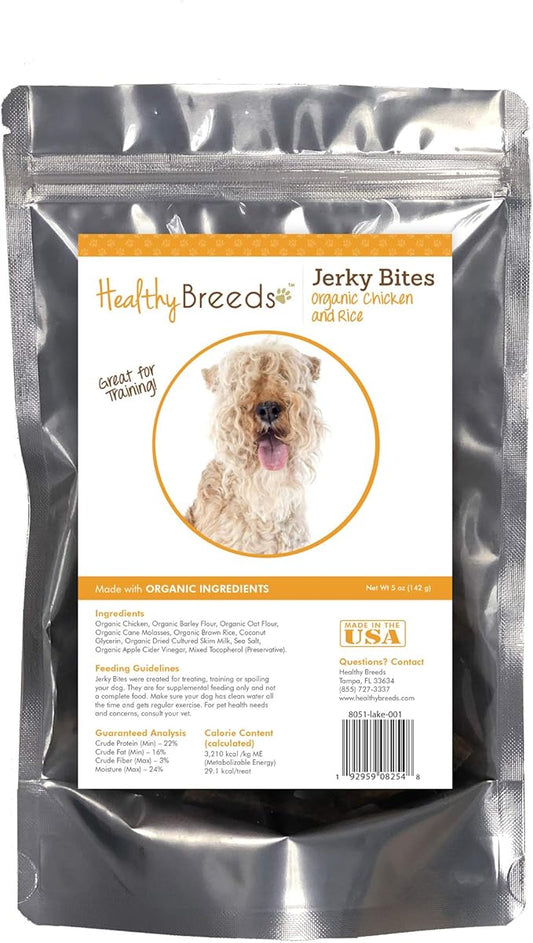 Healthy Breeds Lakeland Terrier Jerky Bites Chicken & Rice Recipe Dog Treats 5 oz