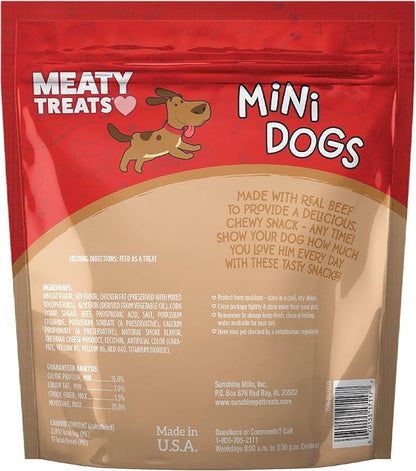 Mini Dogs Beef & Cheese Flavor Soft & Chewy Dog Treats, 25-oz.