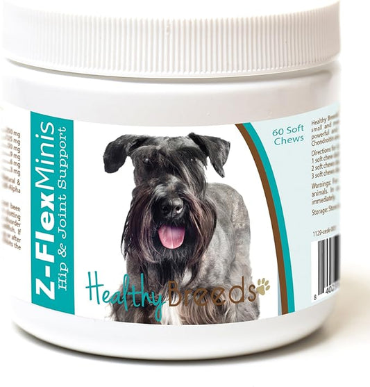 Healthy Breeds Cesky Terrier Z-Flex Minis Hip and Joint Support Soft Chews 60 Count
