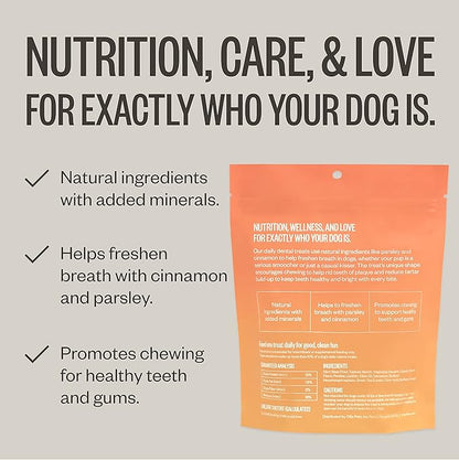 Ollie Dental Chews for Dogs Medium -Dog Breath Treats - Dog Teeth Cleaning Treat - Dental Sticks for Dogs - Fresh Breath for Dogs - Dental Treats for Dogs -Dog Dental Care - 12 Oz.