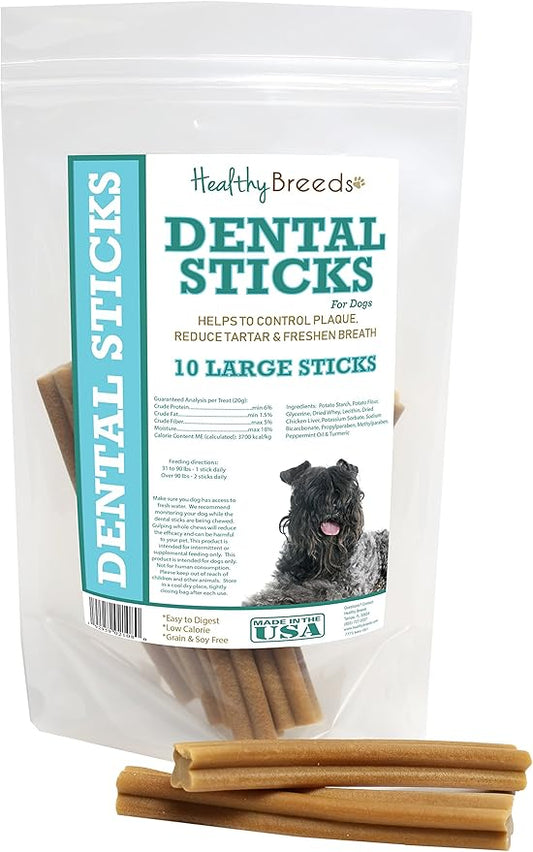 Healthy Breeds Kerry Blue Terrier Dental Sticks Large 10 Count