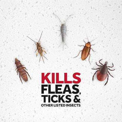 Raid Flea Killer, Kills Fleas, Crickets, Roaches, Silverfish and Ticks, Use in your Home or on your Dog, 16 oz (Pack of 6)