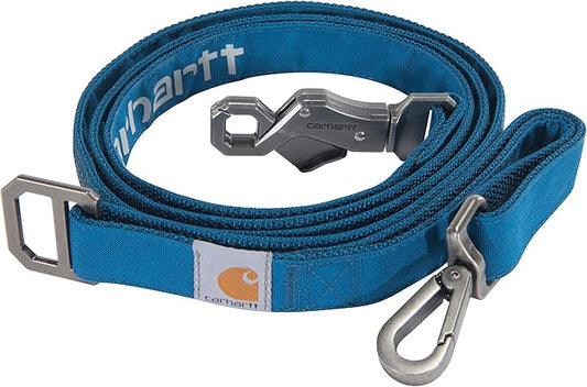 Carhartt Pet Durable Nylon Duck Leashes for Dogs, Reflective Stitching for Visibility, Marine Blue, Small