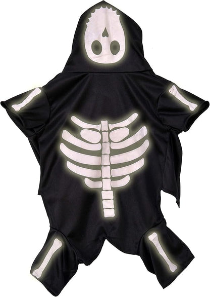 Rubie's Glow in The Dark Skeleton Hoodie Pet Costume, X-Large