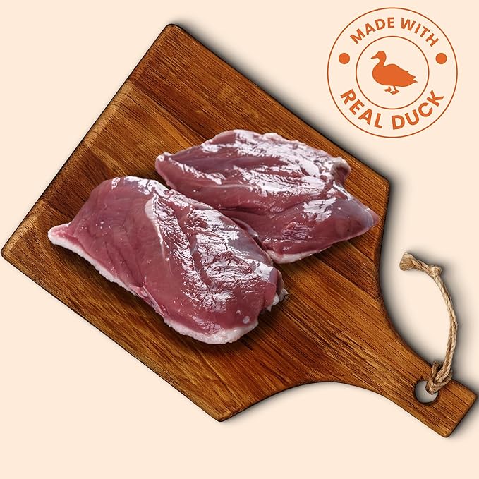 Duck Slice Training Dog Treats 8 oz, Rawhide-Free, Grain-Free, Made with Real Breast, Healthy All Natural, Long-Lasting and Great Tasting Treat