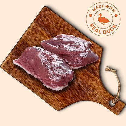 Duck Jerky Dog Treats 8 oz, Rawhide-Free, Grain-Free, Made with Real Breast, Healthy, Long-Lasting and Great Tasting Treat