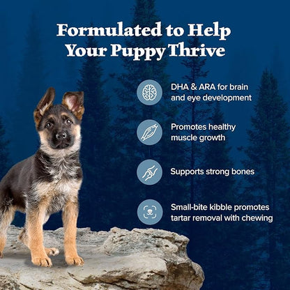 Blue Buffalo Wilderness Puppy High-Protein Dry Dog Food with Real Chicken, Grain-Free, Made in the USA with Natural Ingredients, Chicken, 24-lb. Bag