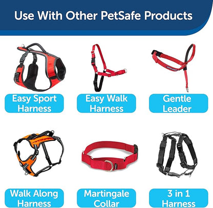 PetSafe Nylon Dog Leash - Strong, Durable, Traditional Style Leash with Easy to Use Bolt Snap - 1 in. x 6 ft., Red