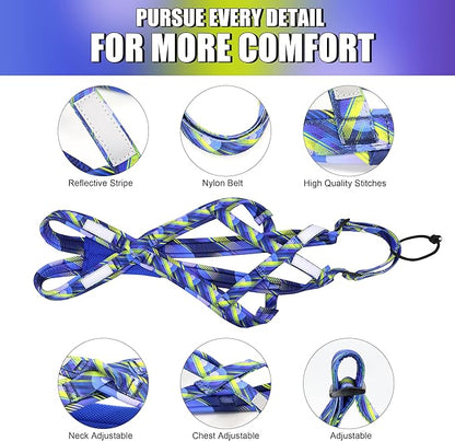 PET ARTIST Dog Weight Pulling Harness,Speed Training,Work Out Dog Sled Harness for Medium,Large Dogs,BLUE,L