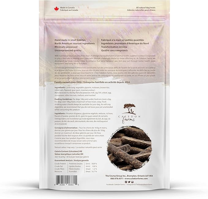 Caledon Farms Chewy Lamb Sticks, 200 G/ 7OZ