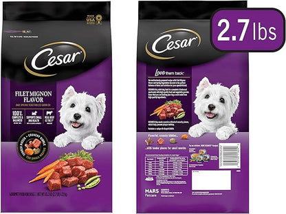 Dog Dry Food Bundle, Includes 01 Bag (2.7 lb) Filet Mignon, 01 Goose Dog Toys and 01 Pet Nutrition Booklet.
