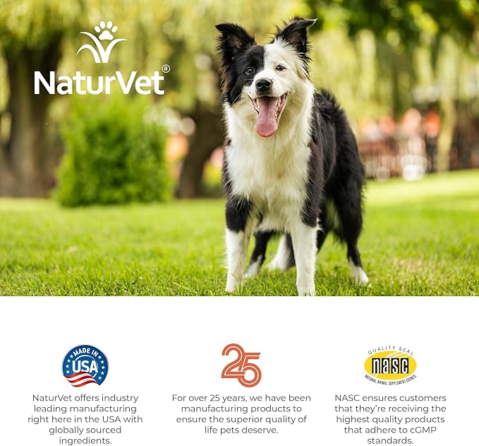NaturVet - VitaPet Adult Daily Vitamins for Dogs - Plus Breath Aid - Provides a Full Spectrum of Vitamins & Minerals - Enhanced with Omega-6 Fatty Acids (180 Time Release Chewable Tablet