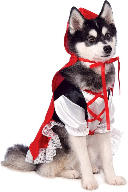 Rubie's unisex adult Red Riding Hood Pet Accessory, As Shown, XL Neck 20 Girth 27 Back 28 US