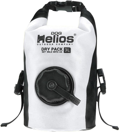 Dog Helios 'Grazer' Waterproof Outdoor Travel Dry Food Dispenser Bag, 3L, White
