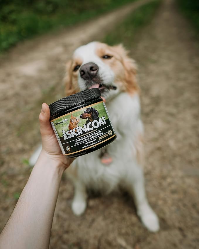 BioSKIN & Coat Natural Antihistamine Supplement for Dogs & Cats, Supports Skin Health and Helps Maintain Normal Histamine Levels, 53-Day Supply for 30-lb. Animal, 14-oz. Powder