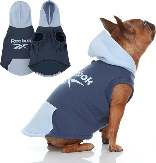 Reebok Dog Hoodie – Fleece Dog Sweater with Leash Hole, Cold Winter Dog Sweatshirt for Small Medium and Large Dogs, Premium Dog Fall Sweater Pullover Hoodie, Cozy Warm Perfect Dog Christmas Outfit