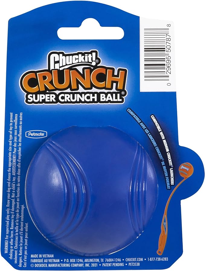 Chuckit! Crunch Ball Dog Toy, Medium for All Breed Sizes