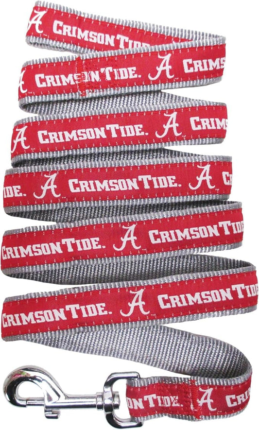 Pets First Collegiate Pet Accessories, Dog Leash, Alabama Crimson Tide, Small