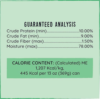 HOUND & GATOS Wet Dog Food, 98% Duck & Liver, case of 12, 13 oz cans, Natural