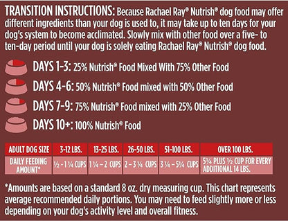 Rachael Ray Nutrish Dish Premium Natural Dry Dog Food with Added Vitamins, Minerals & Taurine, Beef & Brown Rice Recipe with Veggies, Fruit & Chicken, 23 Pound Bag